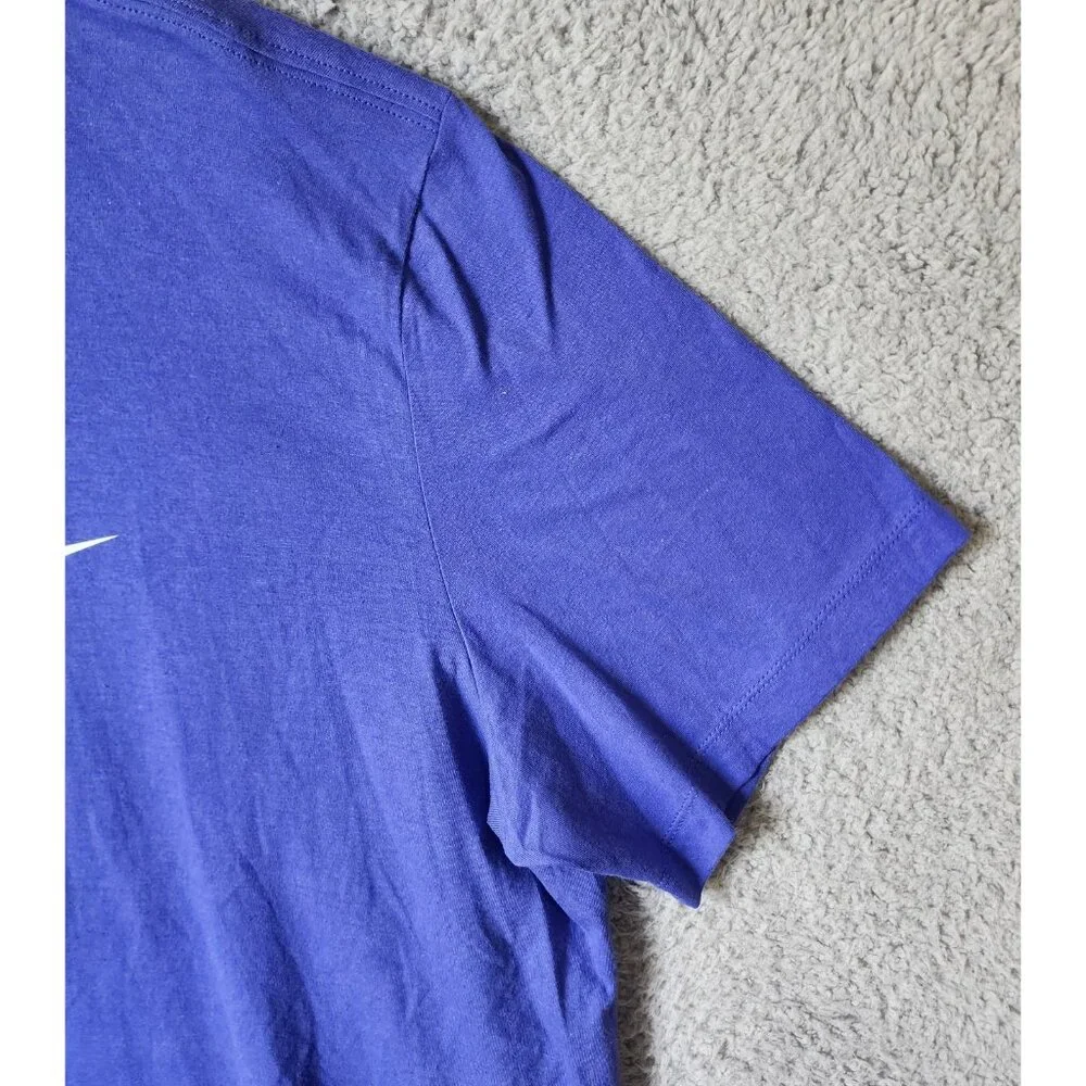 The Nike Tee Blue White‎ Swoosh Logo Graphic T Shirt Size XXL 100% Cotton